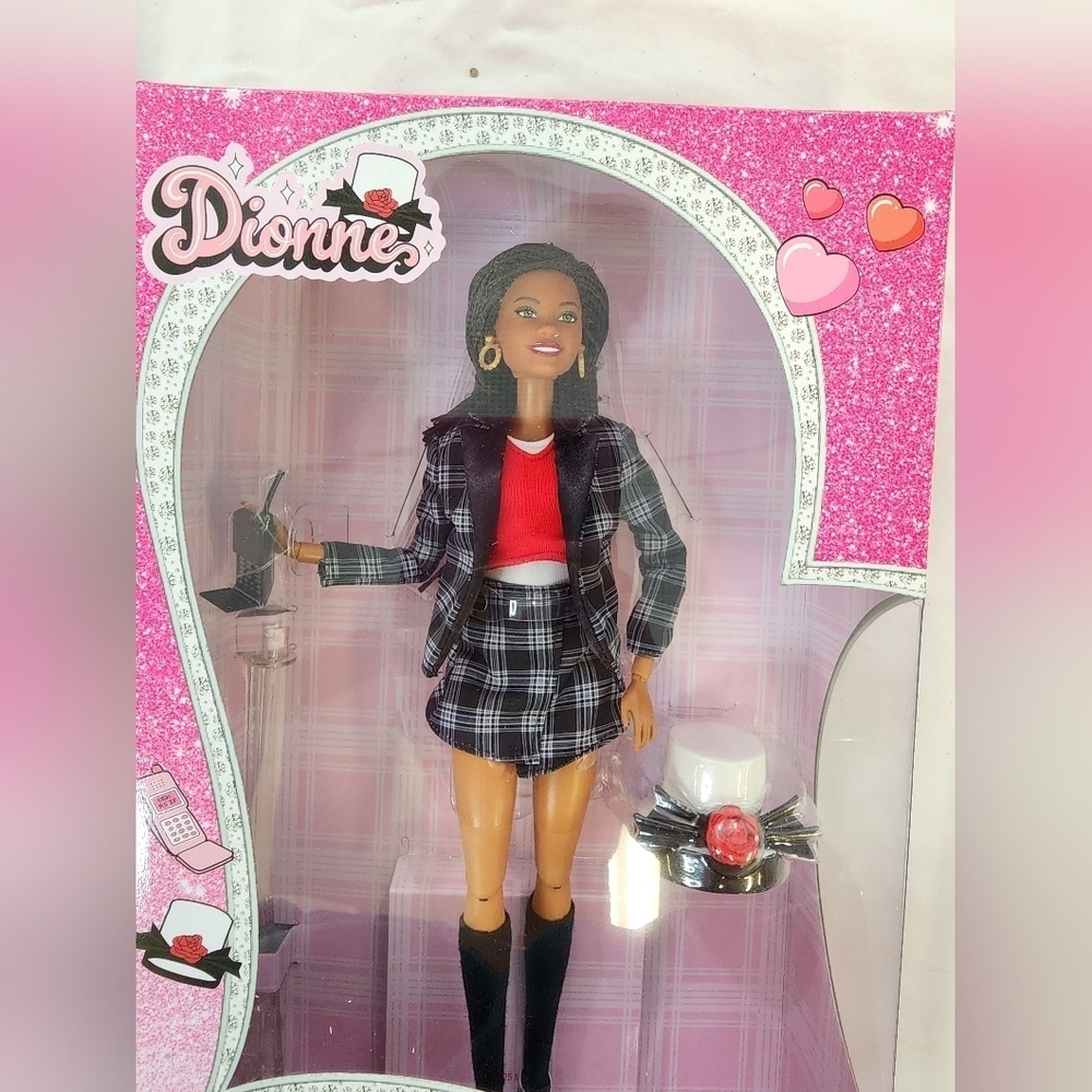 NRFB Clueless Dionne Barbie Doll Black Plaid NIB NWT - Picture 5 of 15